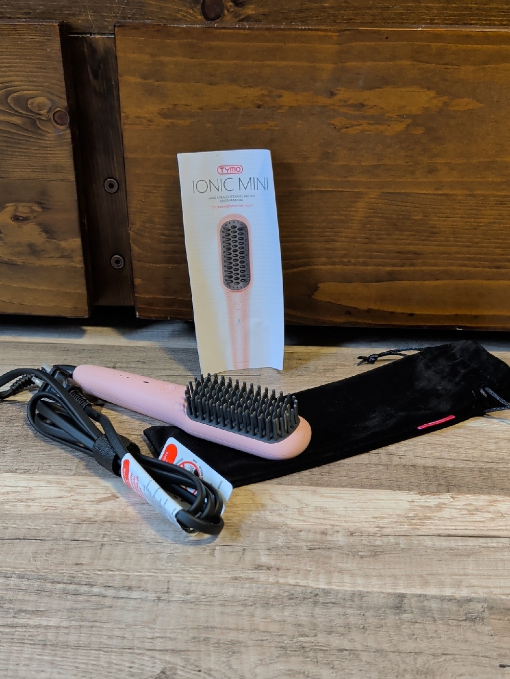 Tymo Ionic Mini - Pink Hair Straightener Brush